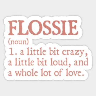 Flossie Girl Name Definition Sticker